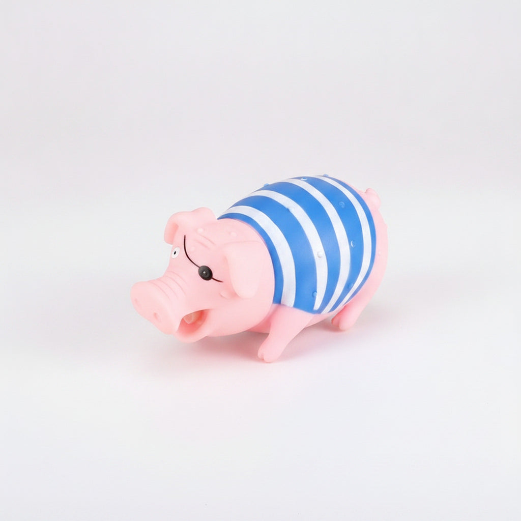 Funny Screaming Pig Squeeze Toy - Type 1 Striped Shirt