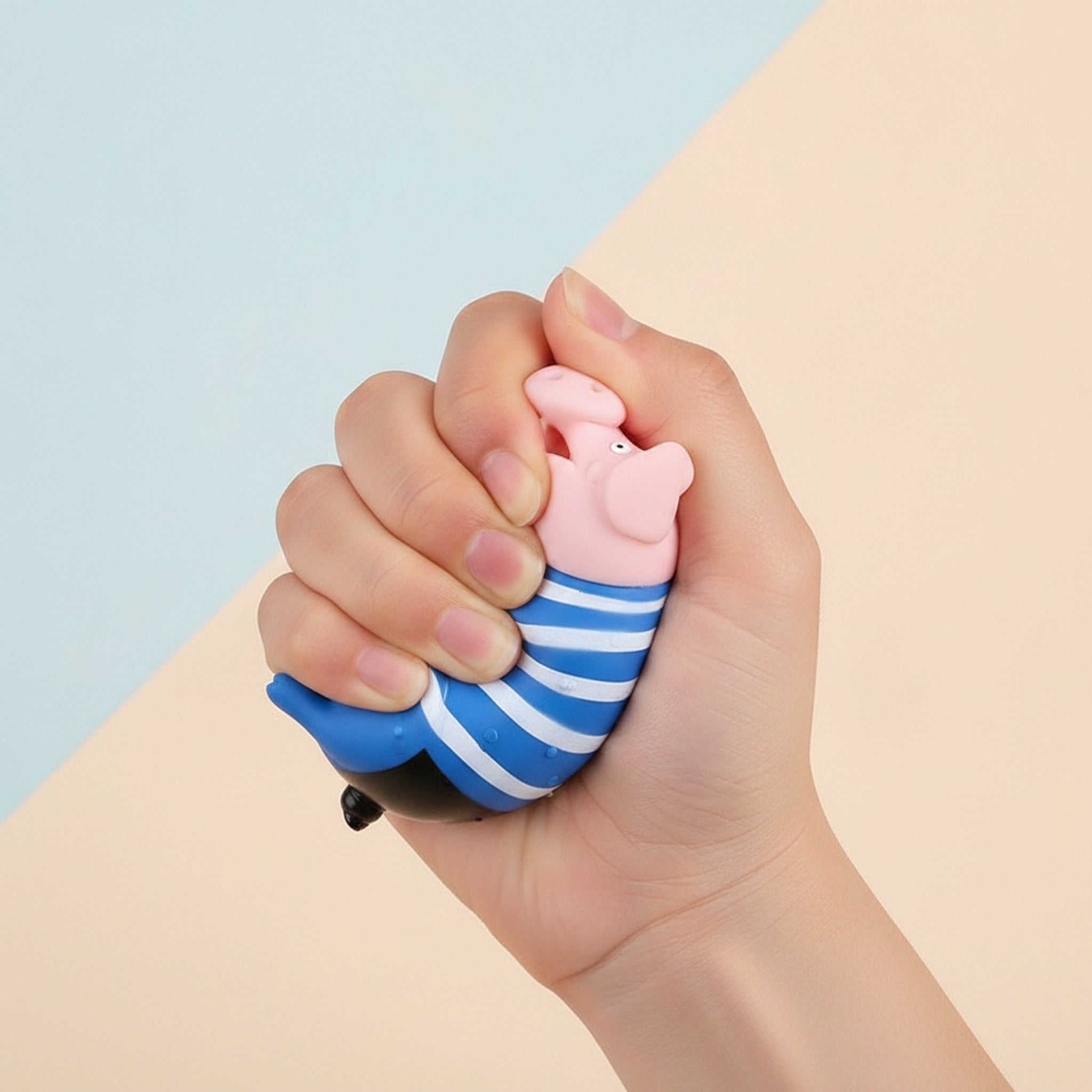 Funny Screaming Pig Squeeze Toy - Type 1 Striped Shirt