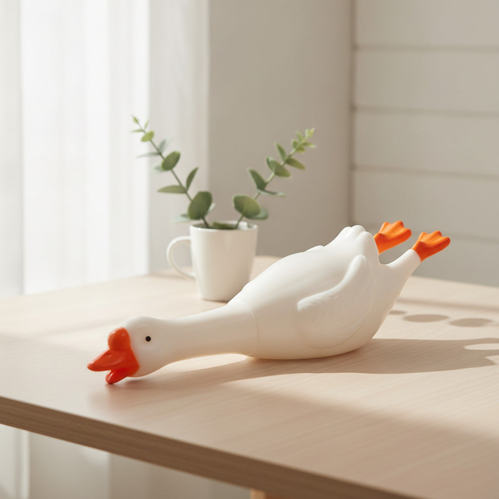 Large Screaming Goose Stress Relief Squeeze Toy - White