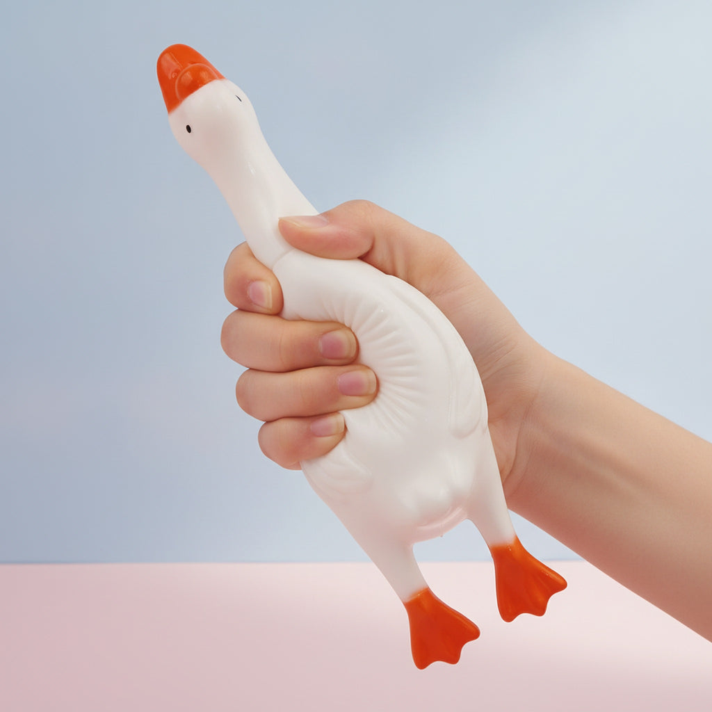 Large Screaming Goose Stress Relief Squeeze Toy - White
