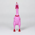 Pink Screaming Chicken PVC Squeeze Toy - Rosered