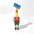 World Cup Soccer Fan Screaming Chicken Squeeze Toy - Red