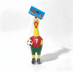 World Cup Soccer Fan Screaming Chicken Squeeze Toy - Red