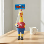 World Cup Soccer Fan Screaming Chicken Squeeze Toy - Red 1