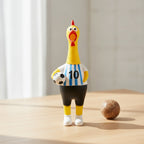 World Cup Soccer Fan Screaming Chicken Squeeze Toy - Stripe