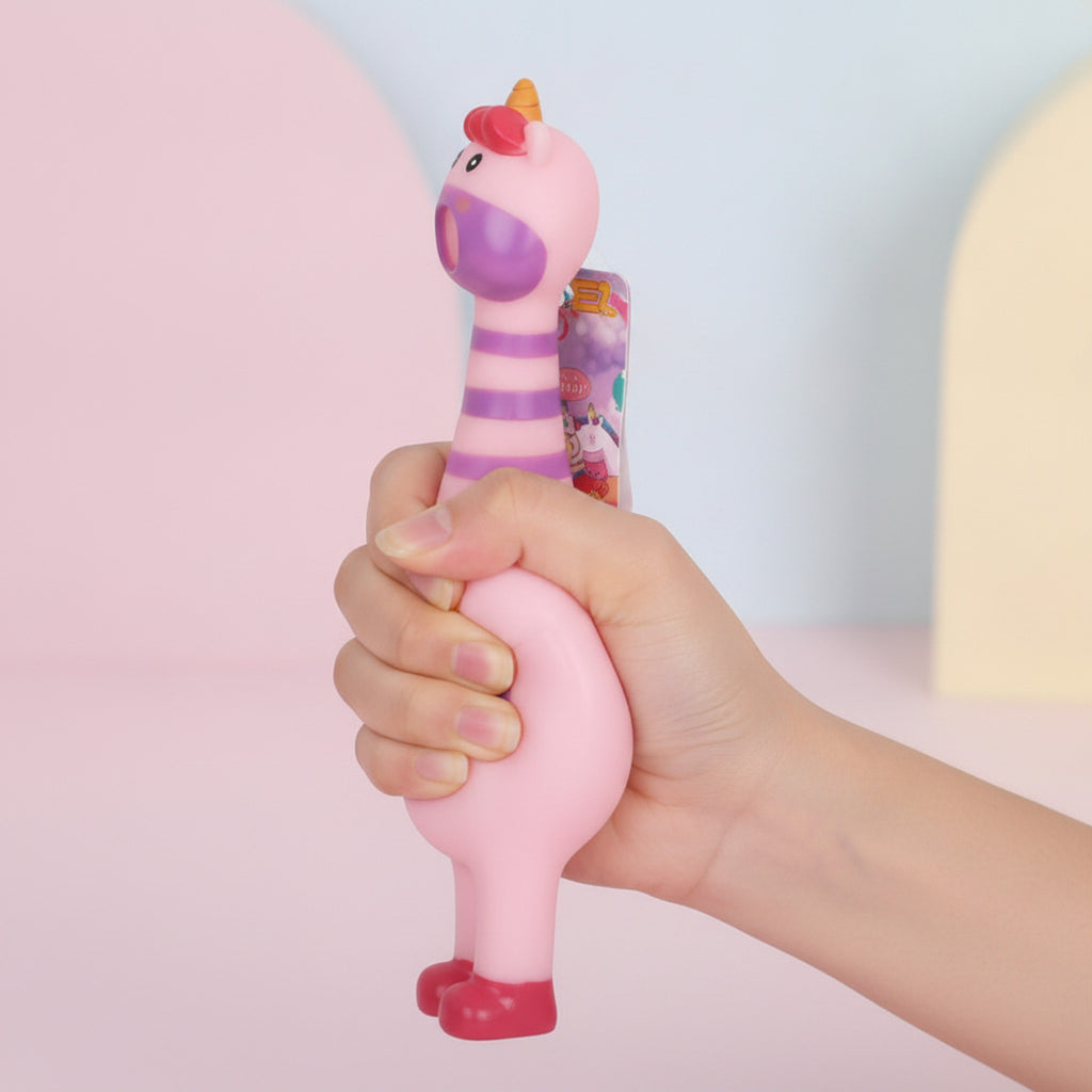 Cute Unicorn Scream Squeeze Toy Stress Relief - Pink
