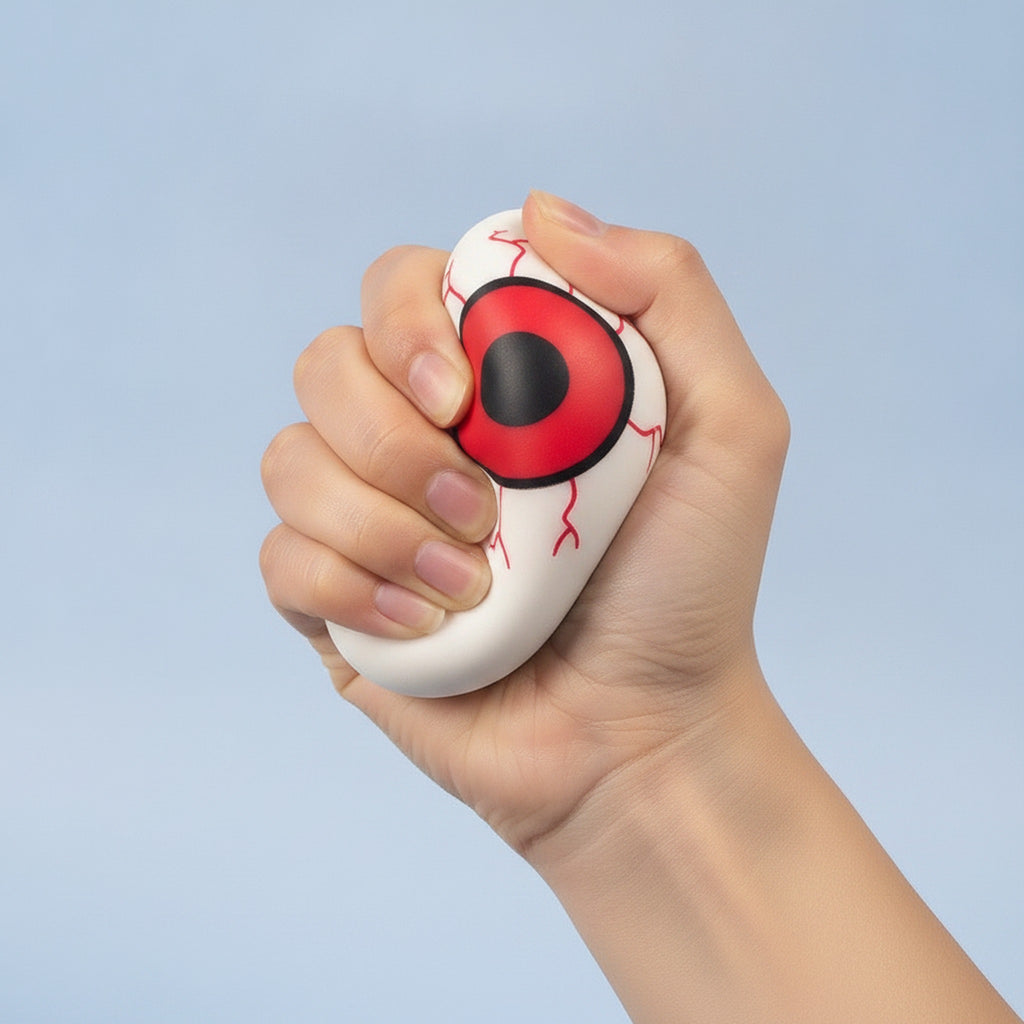 Halloween Horror Eyeball Squeeze Stress Relief Toy - Red