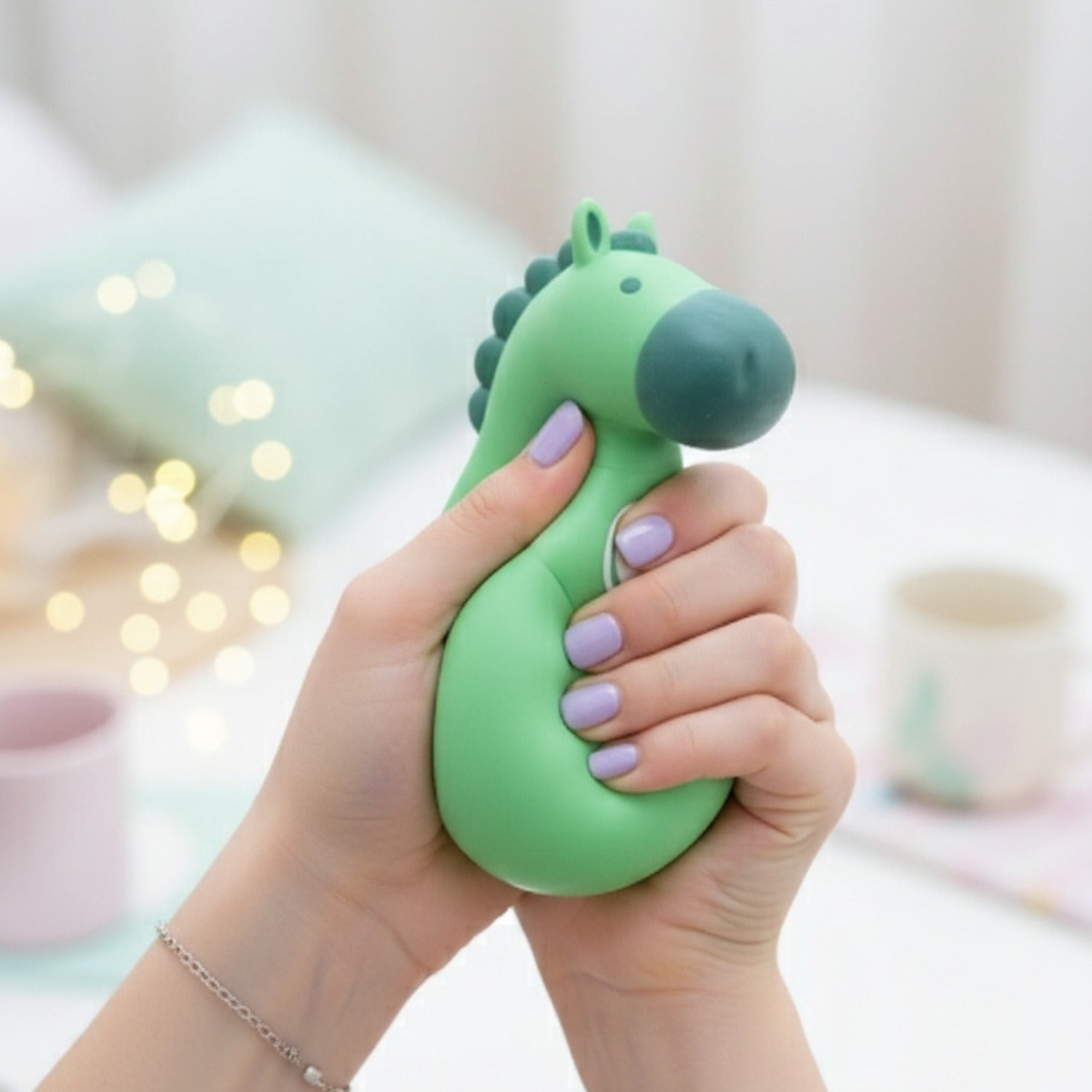 Green Pear Decompression Squishy Toy