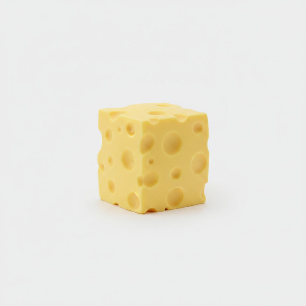 Yellow Cheese Block Squishy Toy