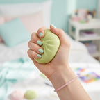 Pale Green Dumpling Squishy With Textured Basket Weave