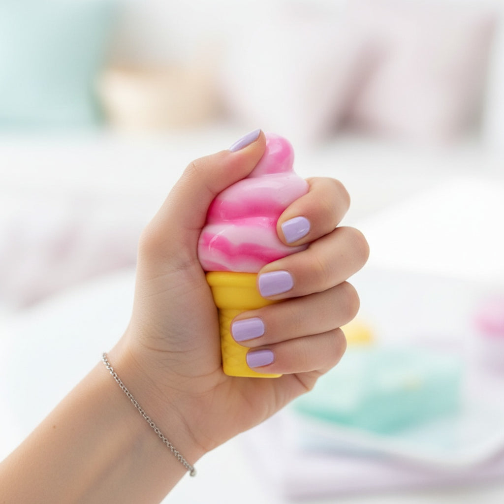 Pink Swirl Soft Serve Ice Cream Squishy