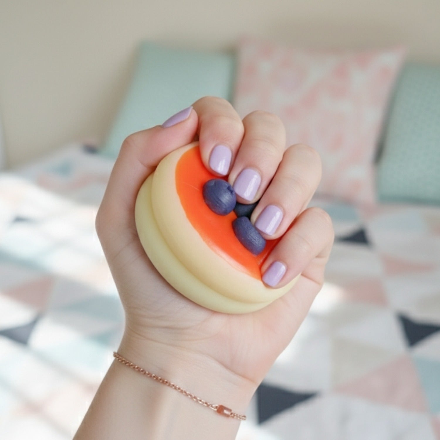 Blueberry Cheesecake Squishy With Fruit Topper