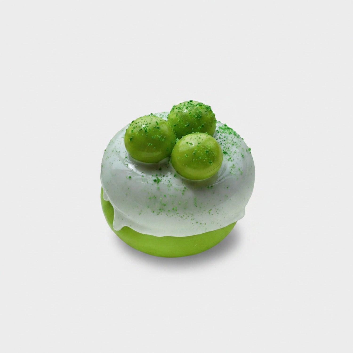 Green Matcha Squishy Ball With Powder Dust