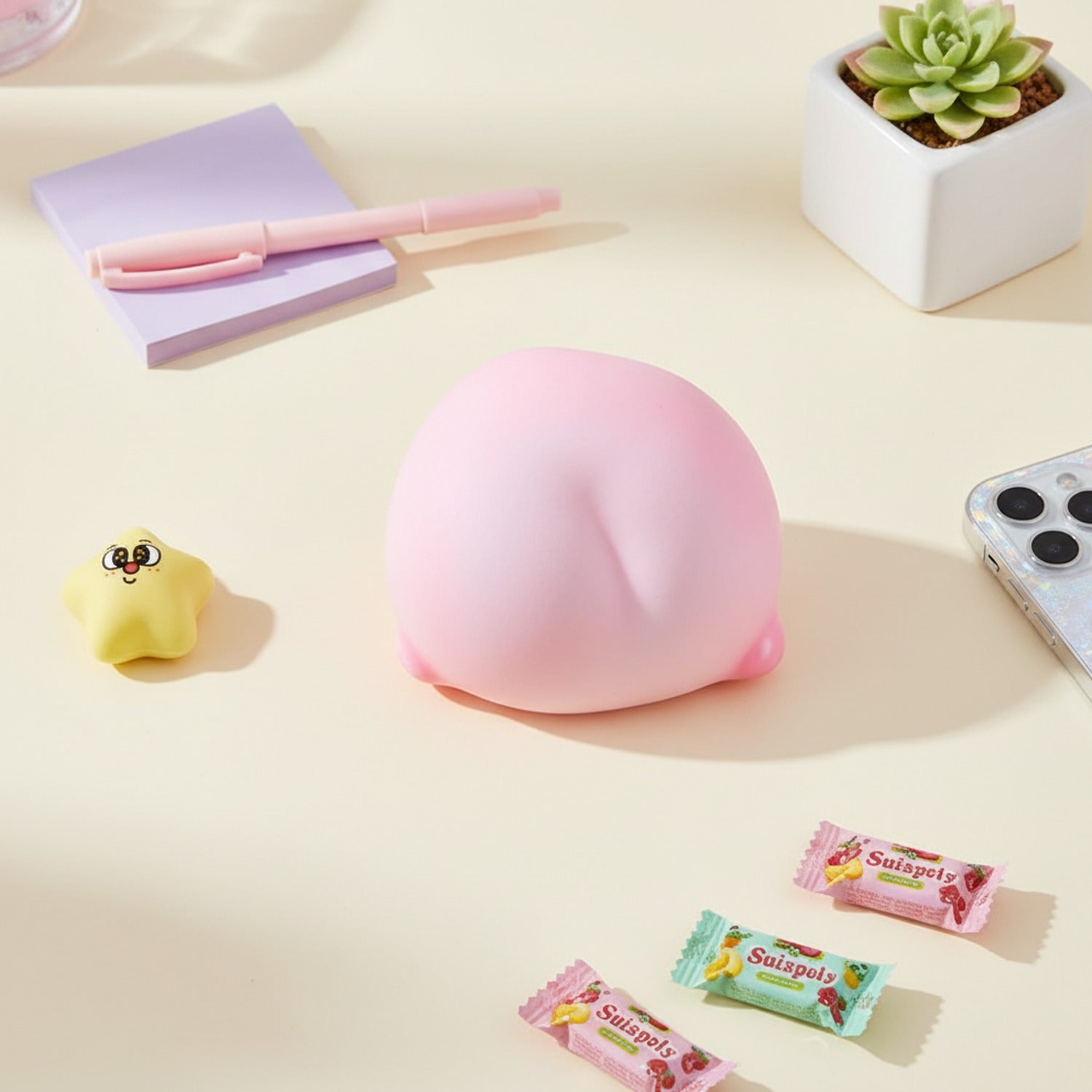 Pastel Squishy Butt Plush Toy Set