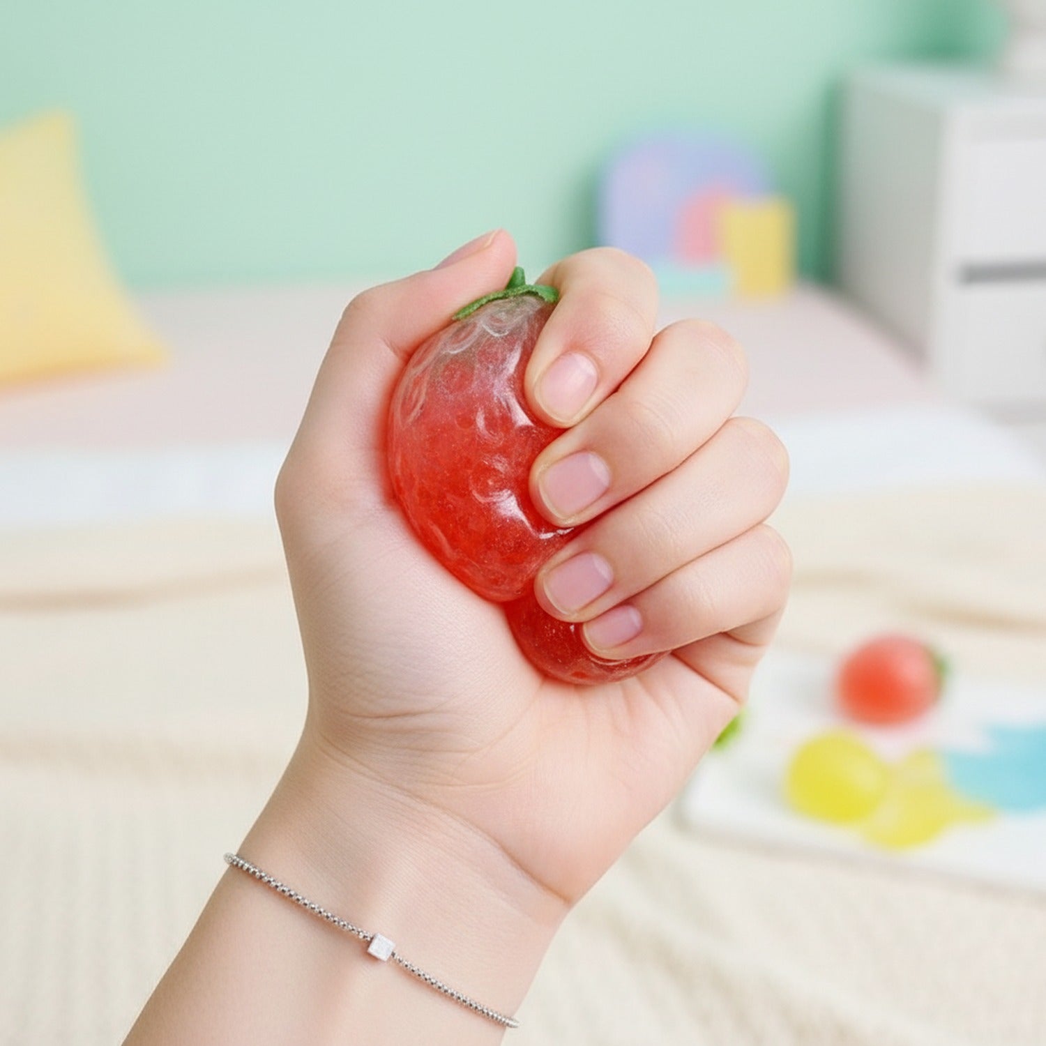 Strawberry Red Squishy Plush Set