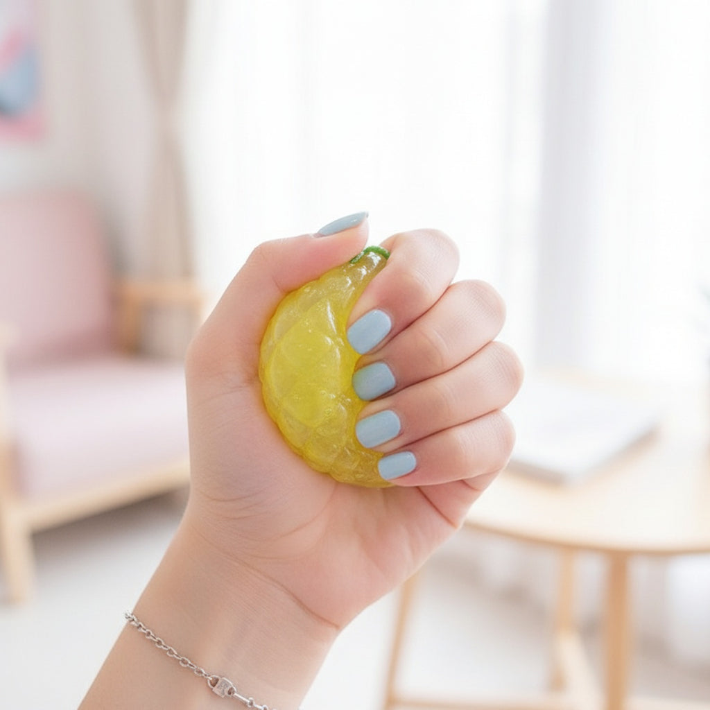 Squishy Fruit Balls With Leaf Charms