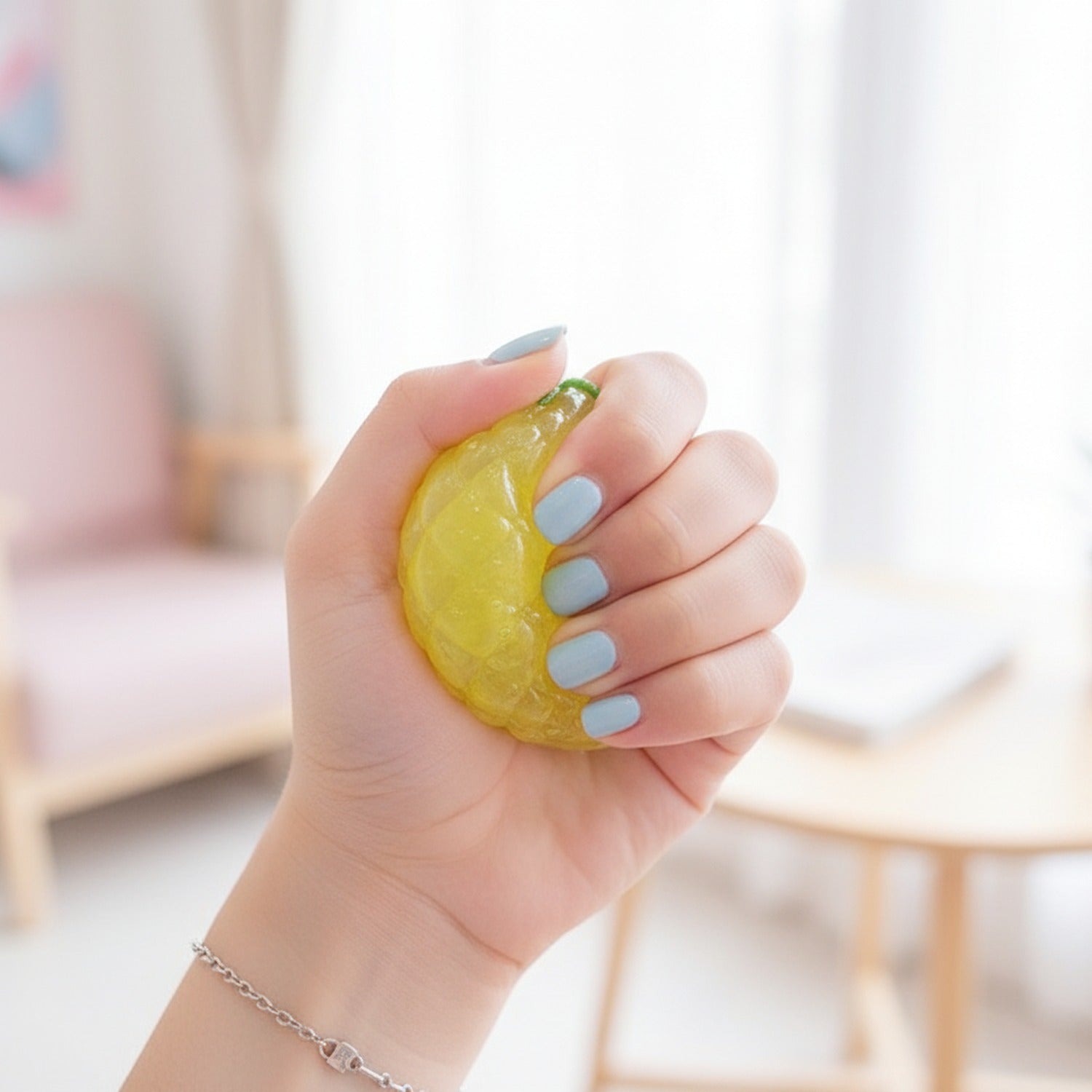 Squishy Fruit Balls With Leaf Charms