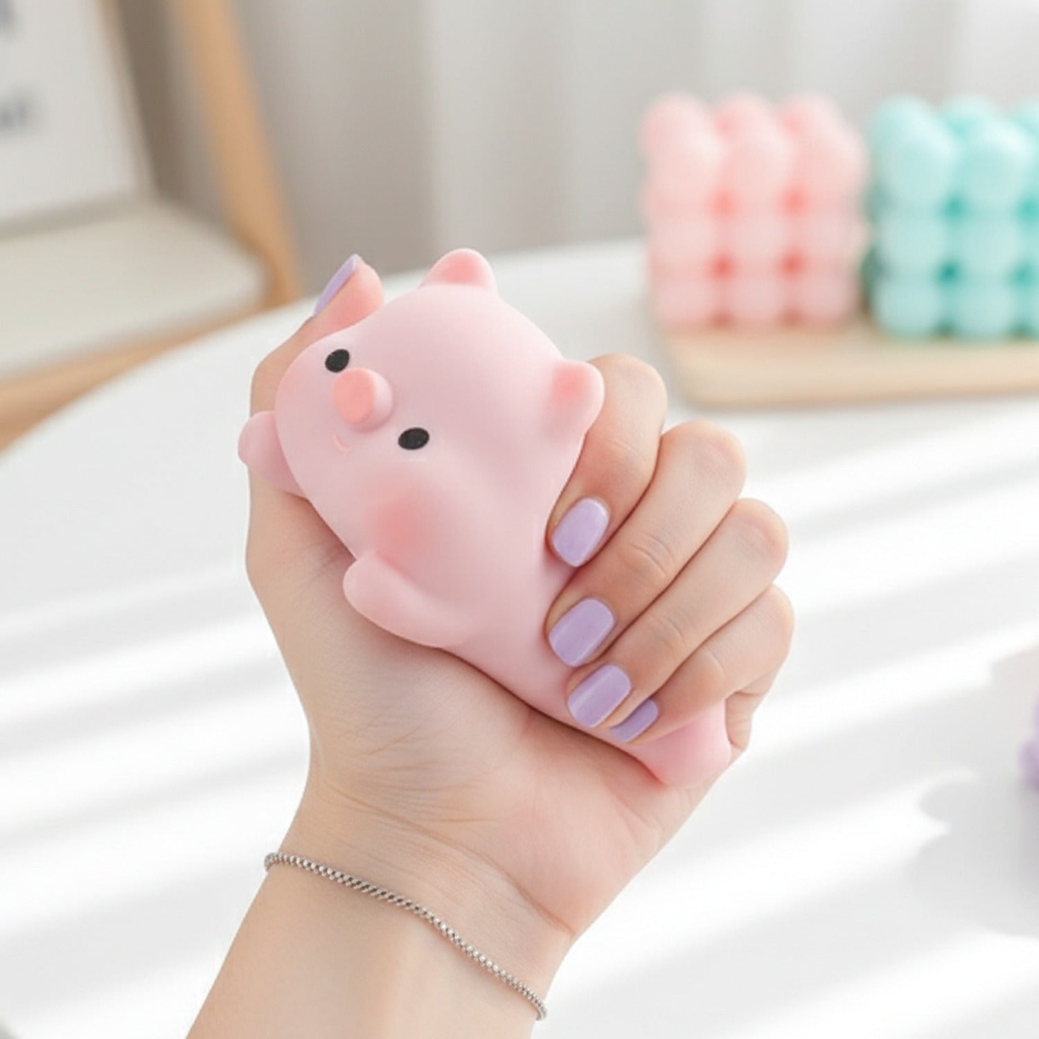 Pink Pig Squishy Plush Toy