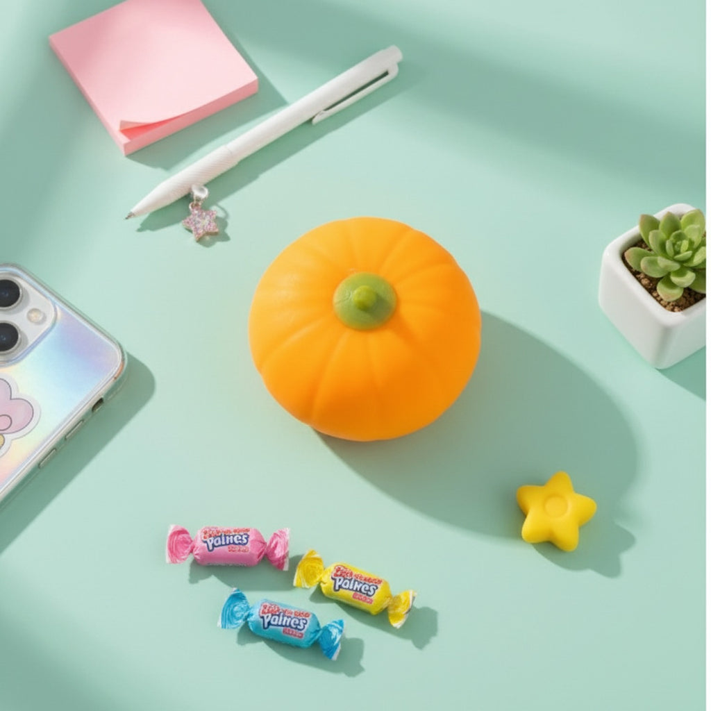 Orange Citrus Squishy Stress Ball Toy