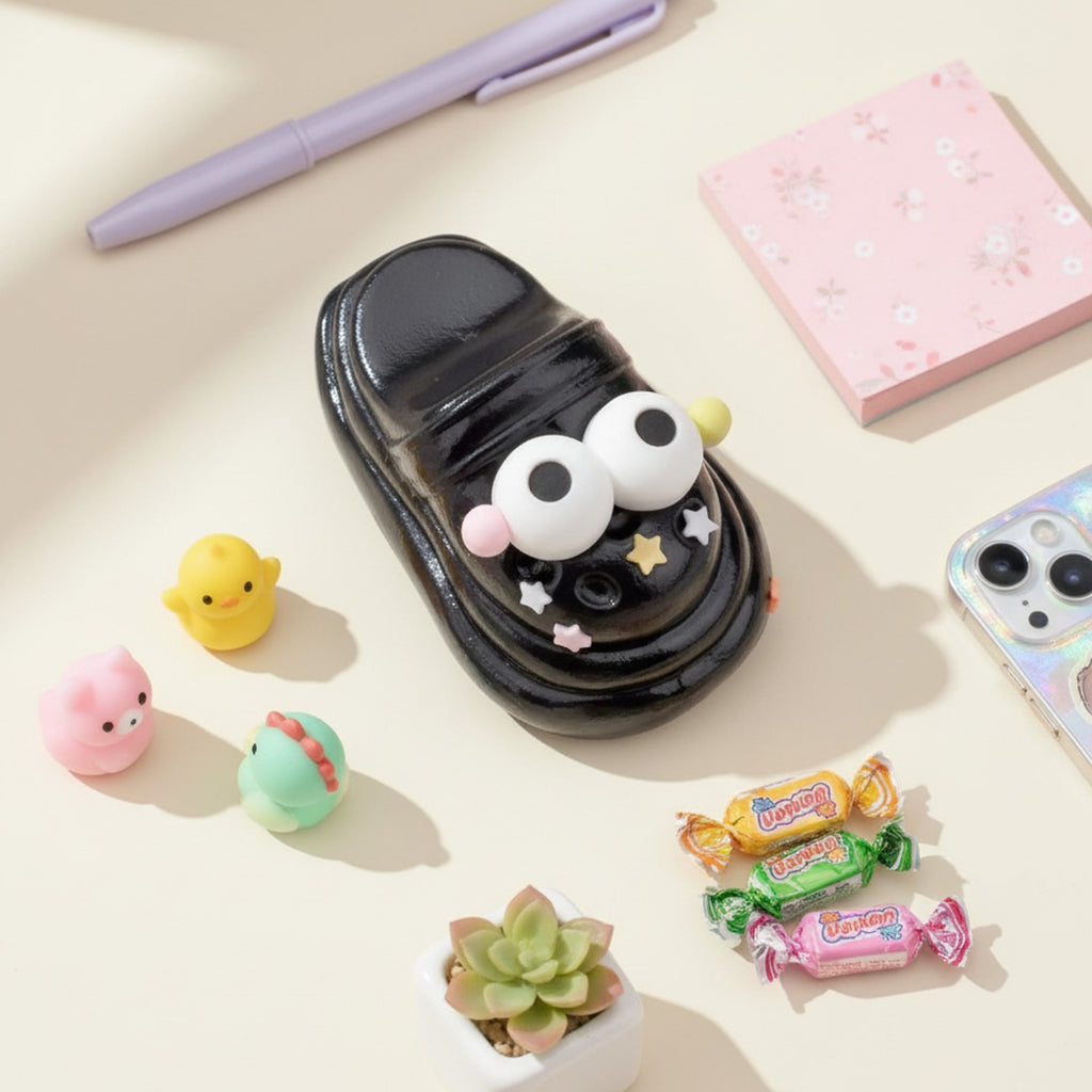Black Squishy With Star Charm Accessories