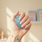 Blue Paw Squishy With Pastel Beads