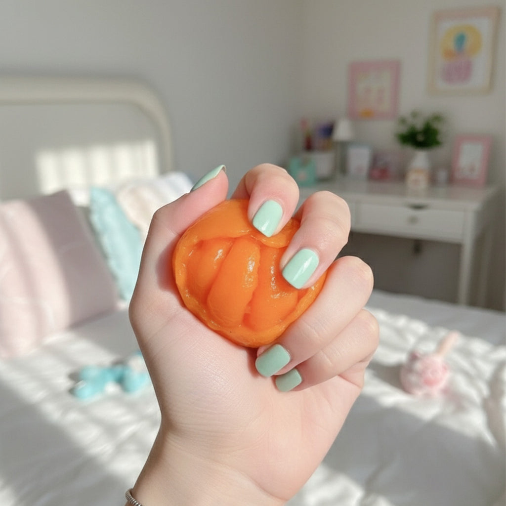 Orange Citrus Peel Squishy Fidget Toy – novelty & toys (view 3)