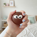 Chocolate Brown Sprinkle Eyes Squishy Ball