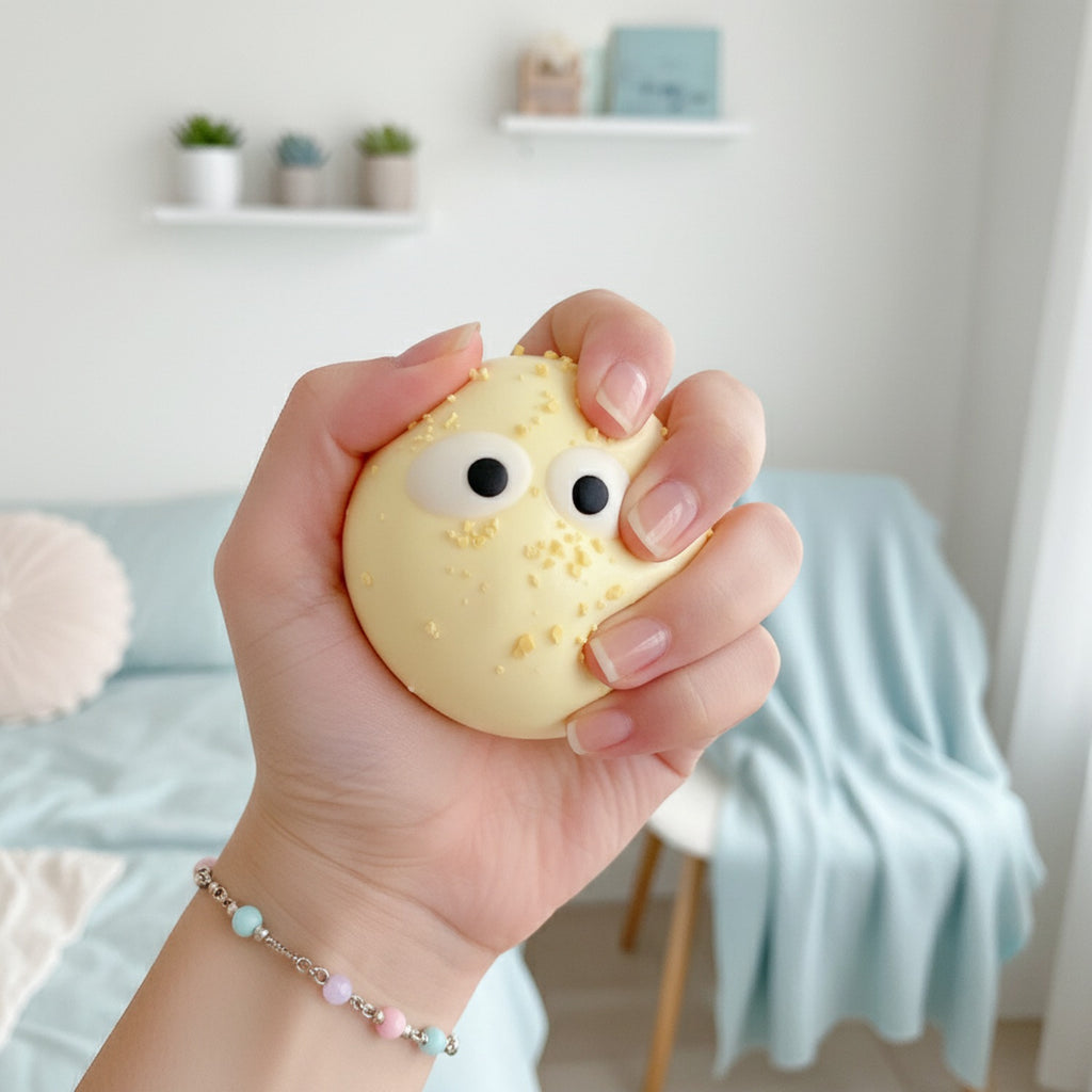 Butter Yellow Beaded Squishy Ball Eyes
