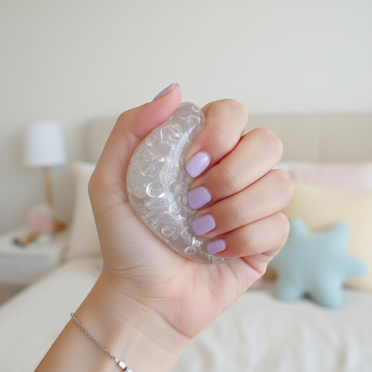 Bubble Textured Lavender Squishy Ball