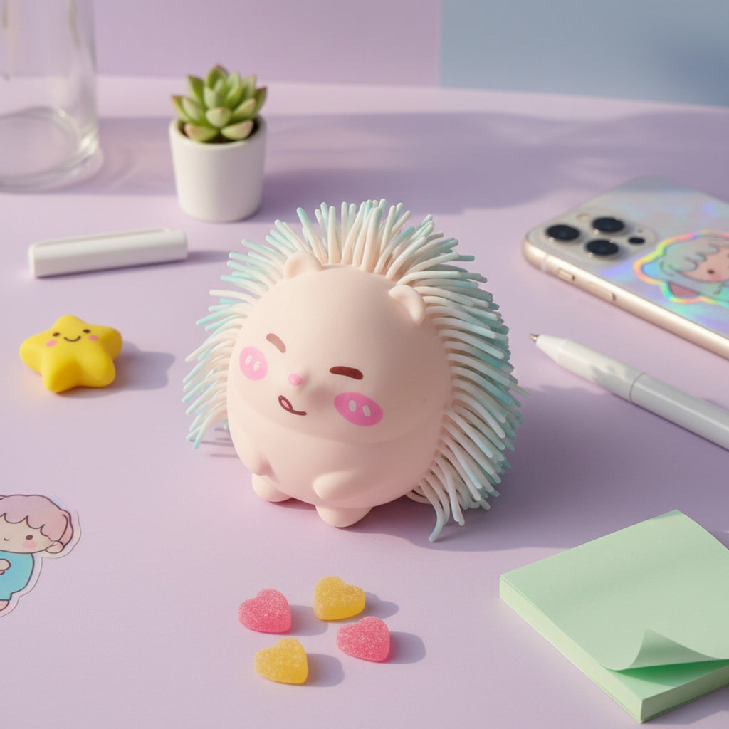 Pastel Hedgehog Squishy Plush Toy
