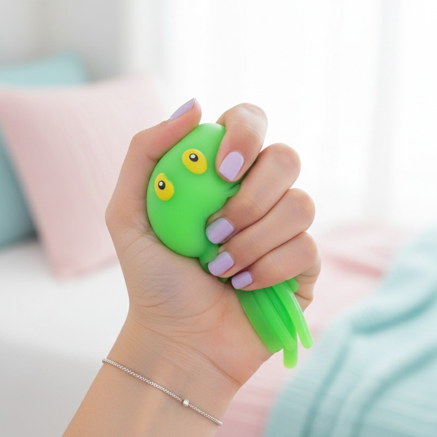 Green Jellyfish Squishy Plush Toy