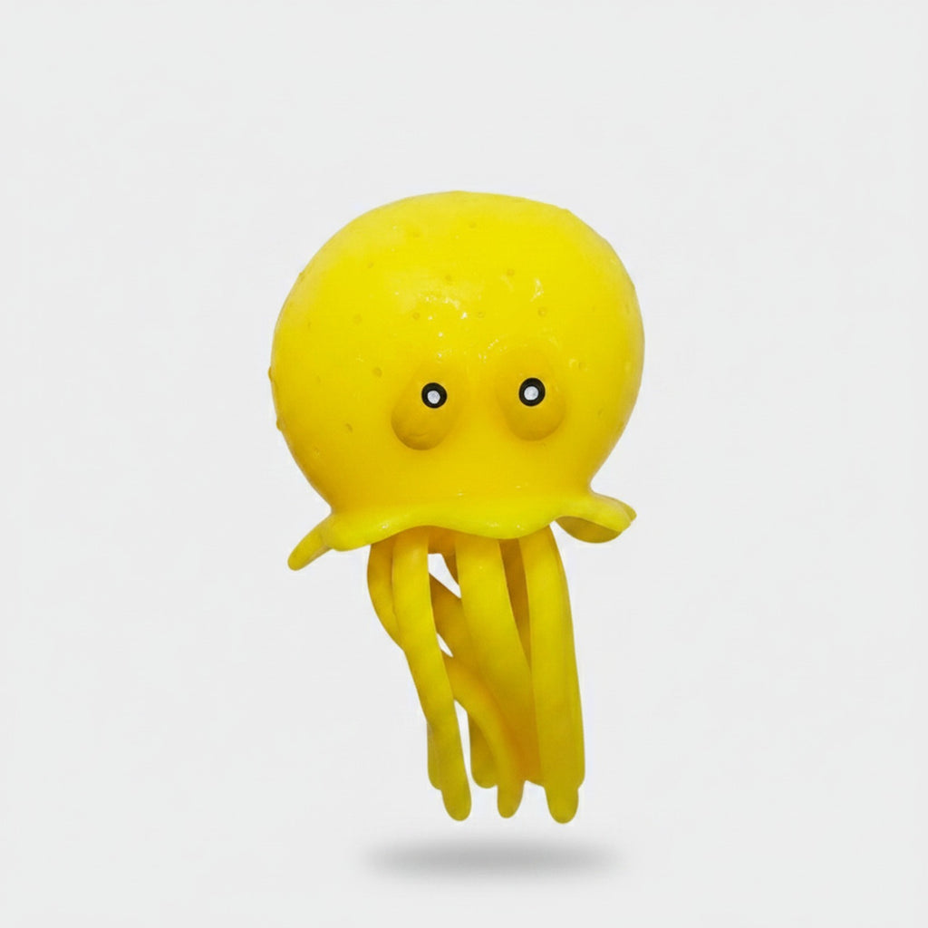 Yellow Octopus Squishy Plush Toy