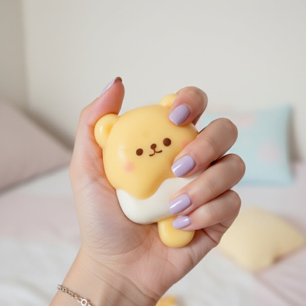 Adorable Yellow Bear Popsicle Squishy
