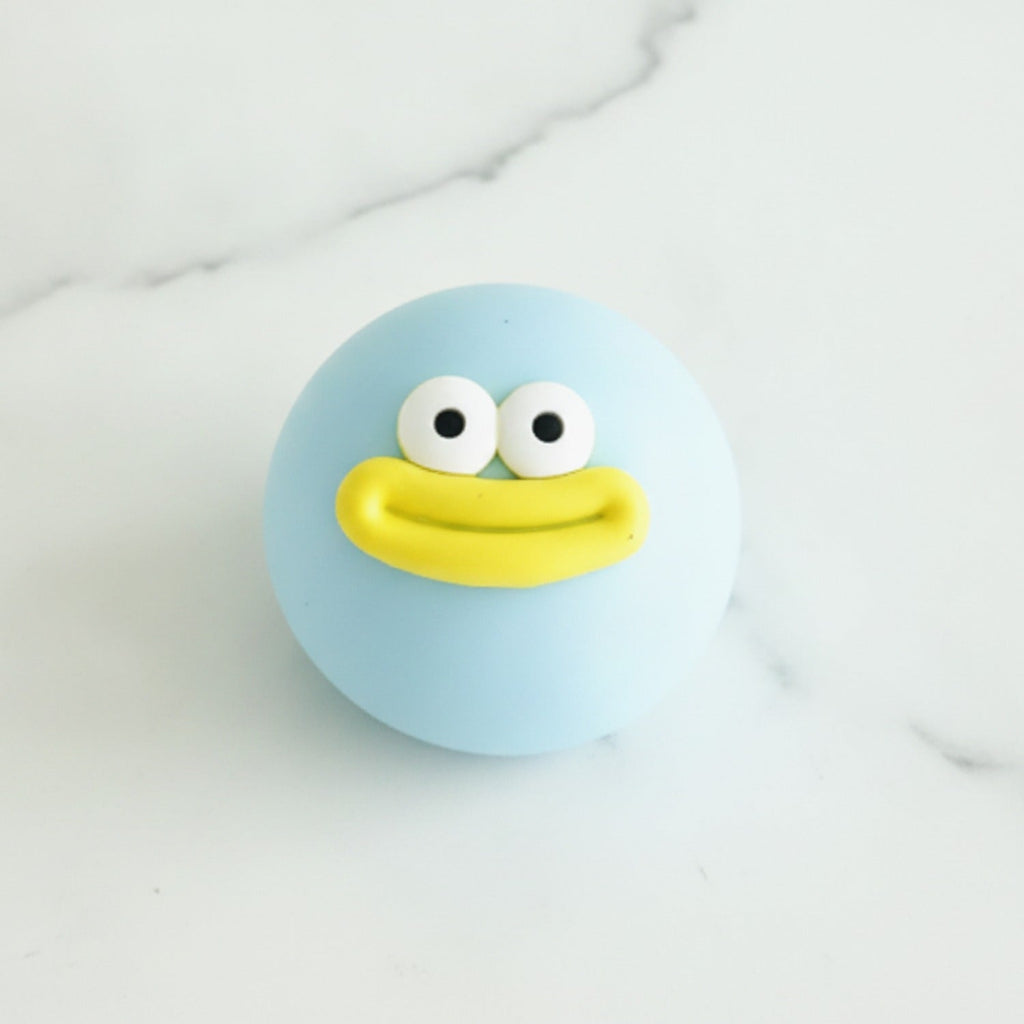 Duck Face Rubber Ball - Blue