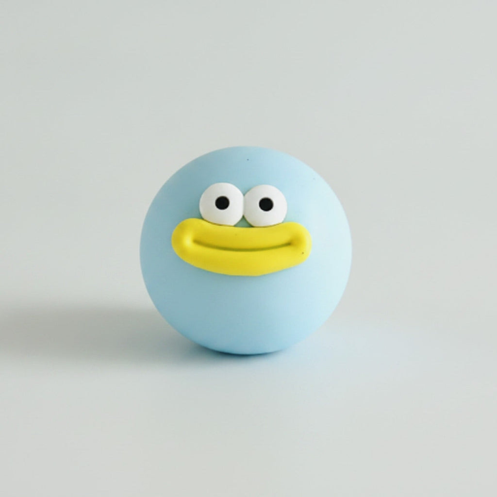 Duck Face Rubber Ball - Blue