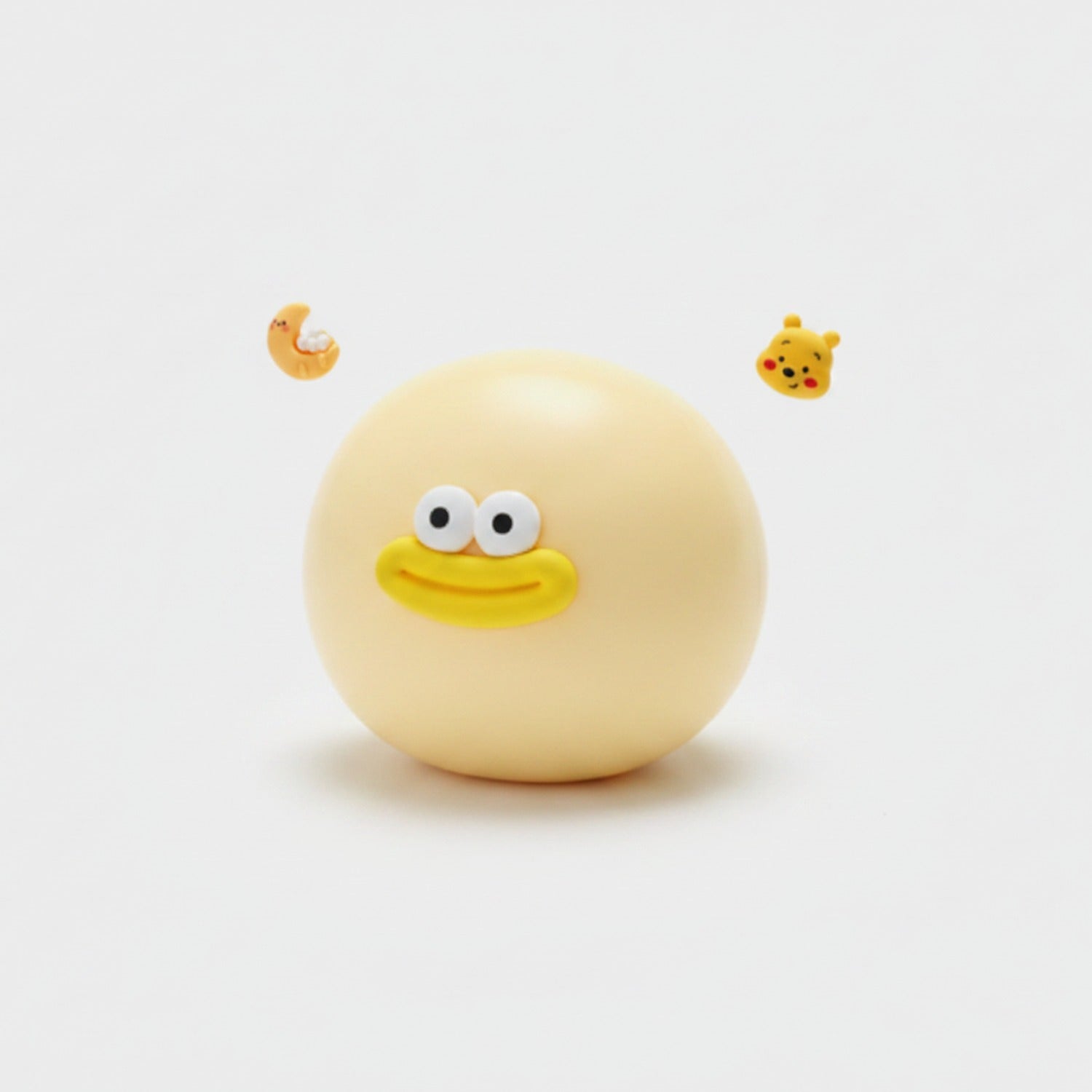 Duck Face Rubber Ball - Yellow