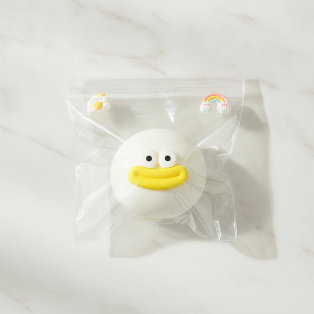 Duck Face Rubber Ball - White