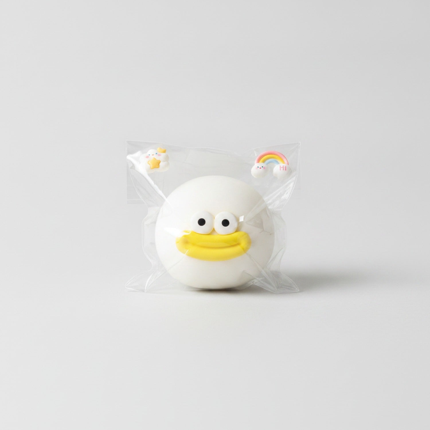 Duck Face Rubber Ball - White