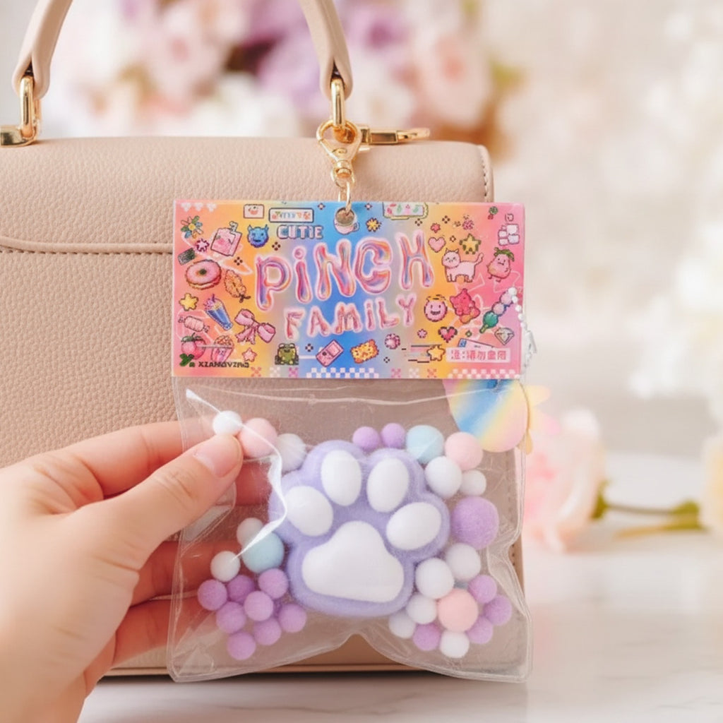 Kawaii Monster Onigiri Rice Ball Toy - Purple – novelty & toys (view 2)