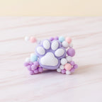 Kawaii Monster Onigiri Rice Ball Toy - Purple