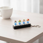 Tart Fidget Keychain Stress Toy - Black