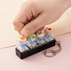 Tart Fidget Keychain Stress Toy - Black