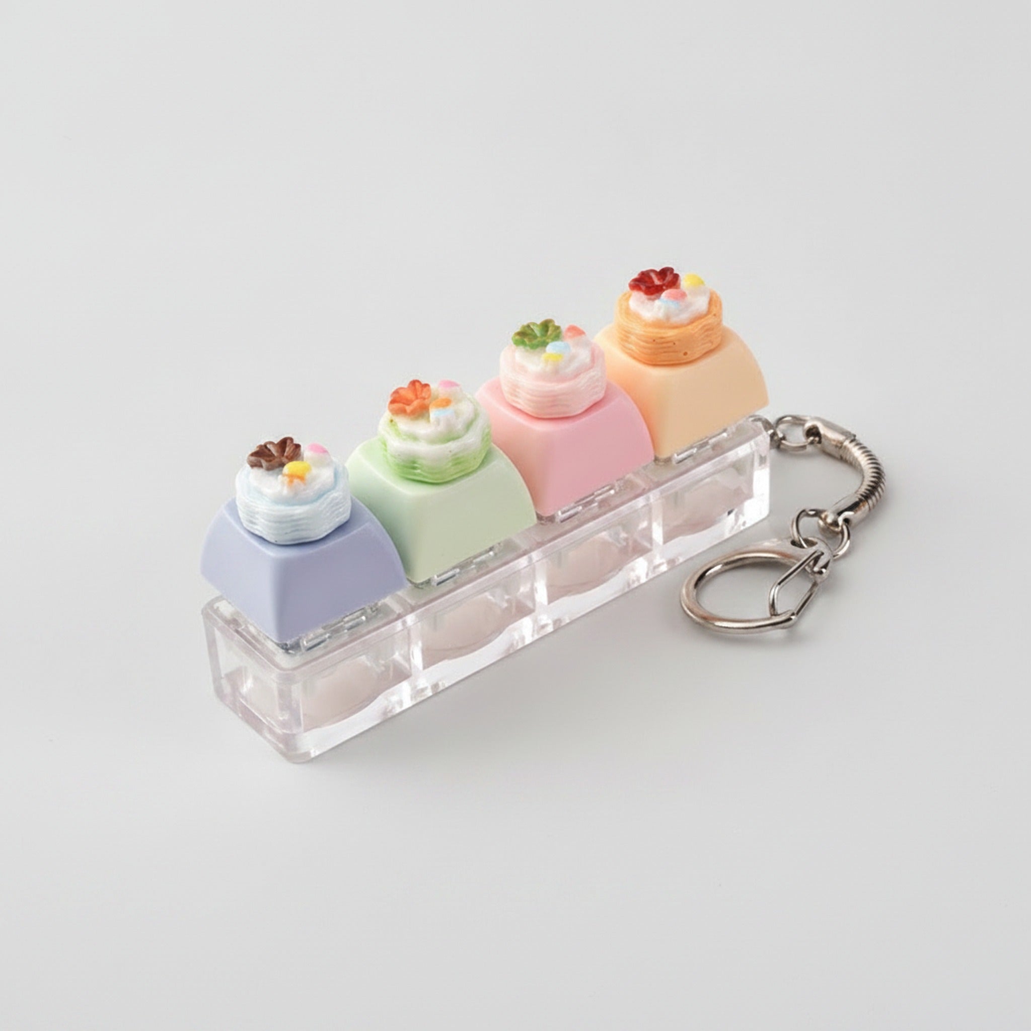 Tart Fidget Keychain Stress Toy - Transparent