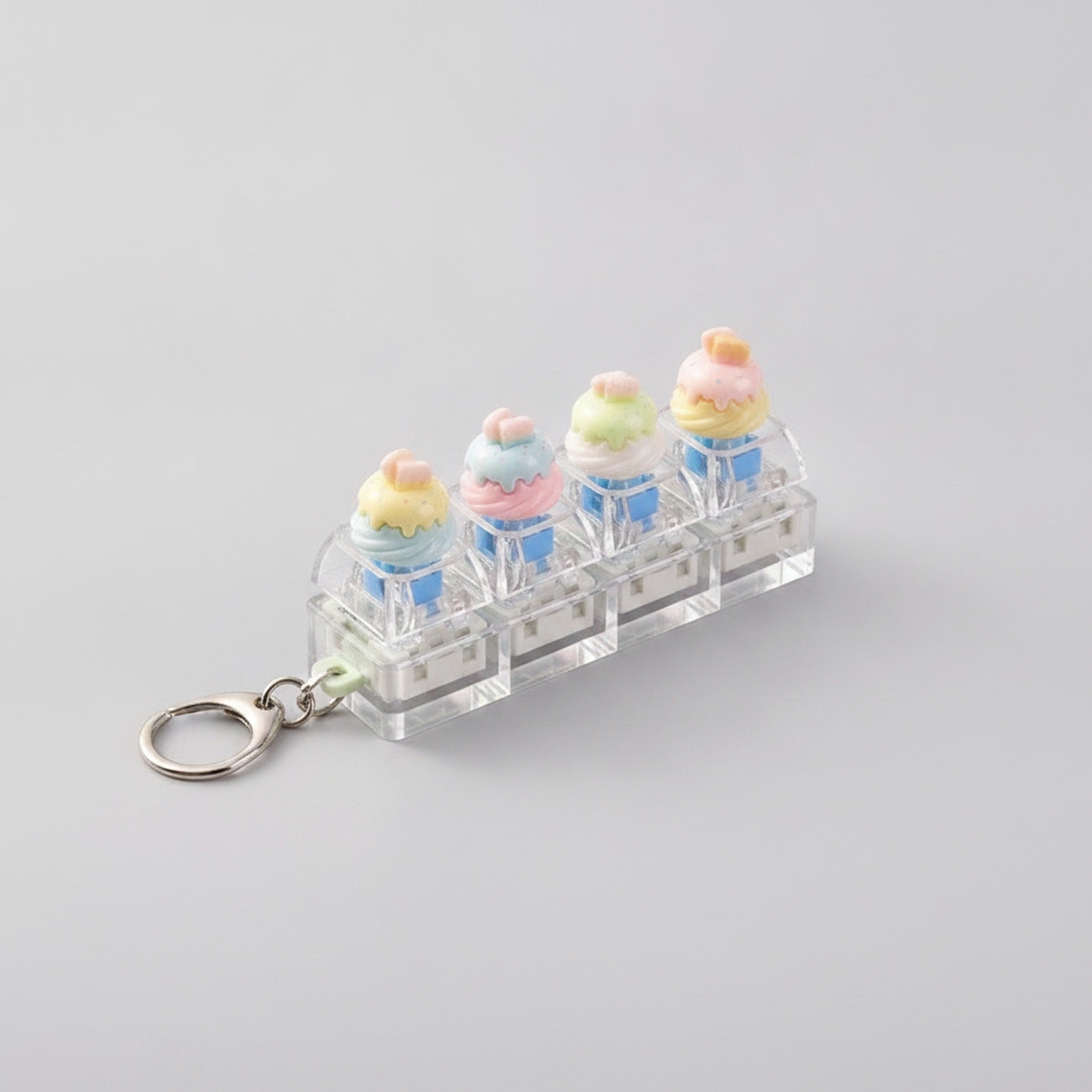 Cartoon Bread Fidget Keychain Toy - Type 1