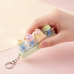 Cartoon Bread Fidget Keychain Toy - Type 1
