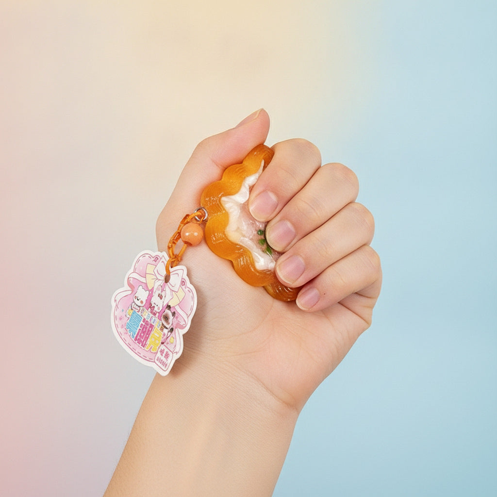 DIY Silicone Egg Tart Squishy Stress Relief Fidget Toy
