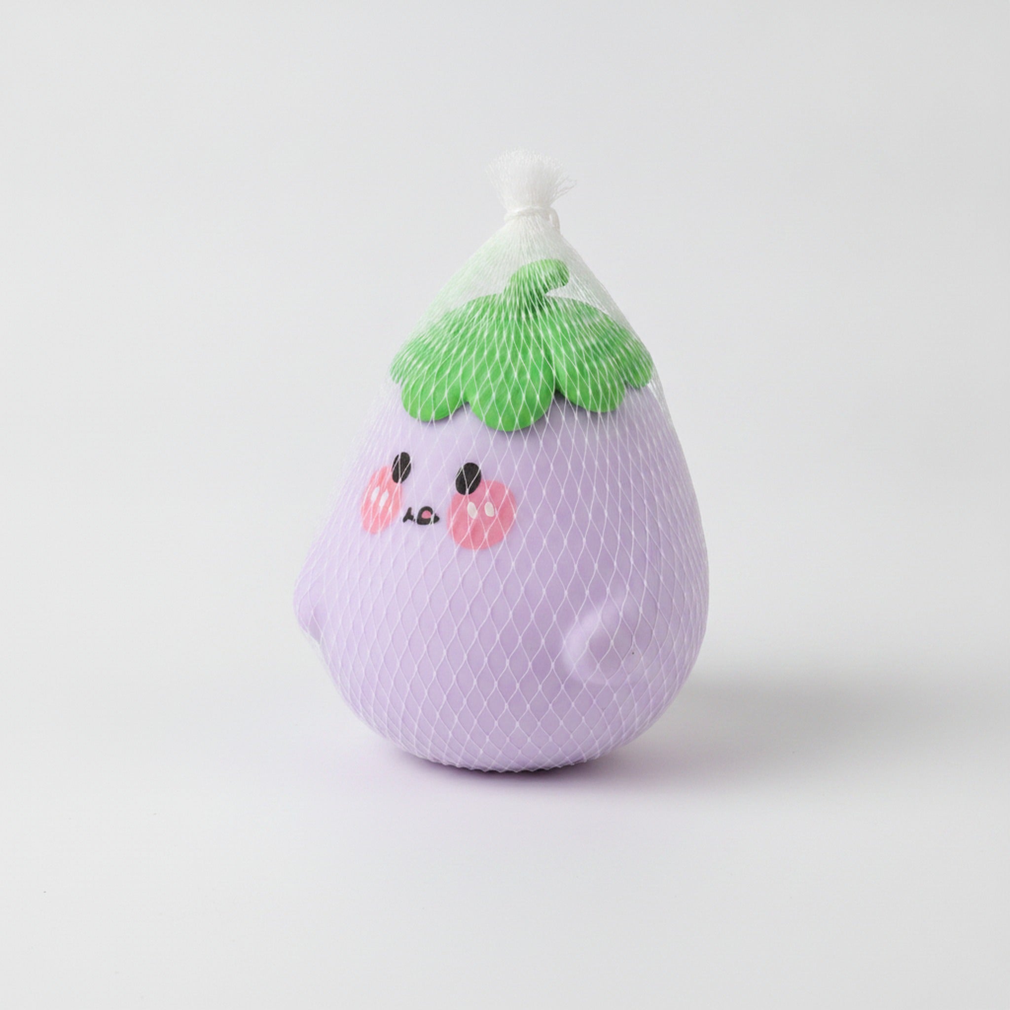 Eggplant Squishy Stress Relief Fidget Toy Vegetable Ball - Purple