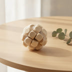 Wooden Crunchy Squishy Ball Stress Relief Fidget Toy - Brown