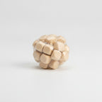 Wooden Crunchy Squishy Ball Stress Relief Fidget Toy - Brown