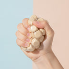 Wooden Crunchy Squishy Ball Stress Relief Fidget Toy - Brown